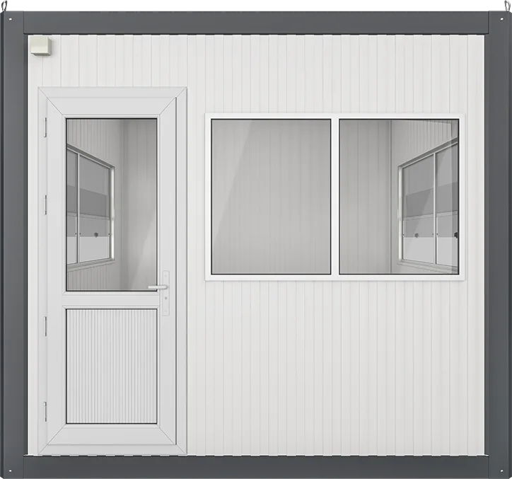 Insulated Panel Cabin 9ft × 9ft (2.60m × 2.60m), front view