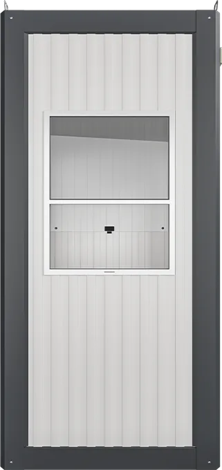 Insulated Panel Cabin 4ft × 4ft (1.10m × 1.10m), front view
