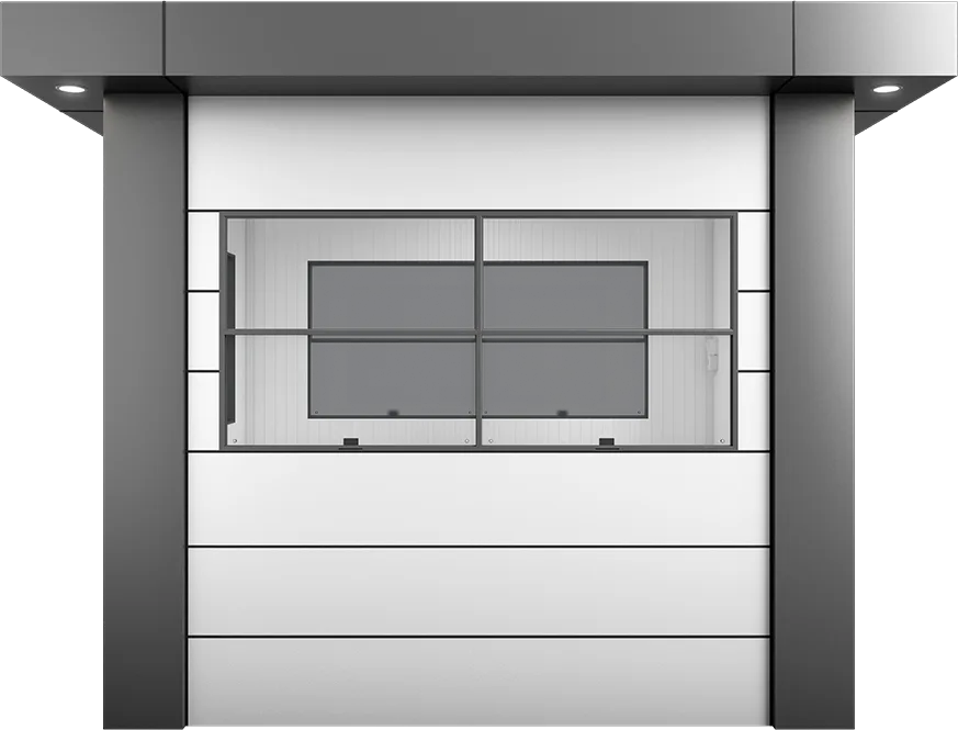 KompoCity Composite Cabin 9ft × 7ft (2.15m × 2.65m), front view