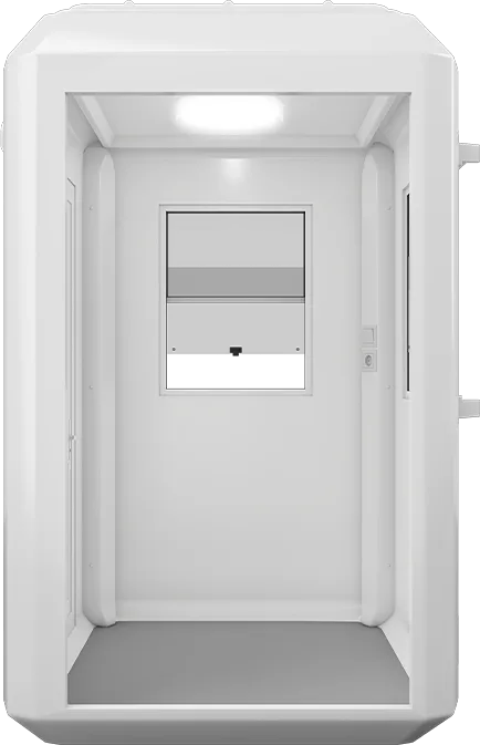 GRP Cabin 5ft × 5ft (1.50m × 1.50m), interior view
