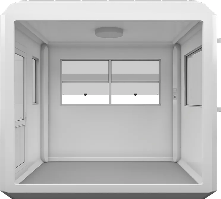 GRP Cabin 9ft × 7ft (2.15m × 2.70m), interior view