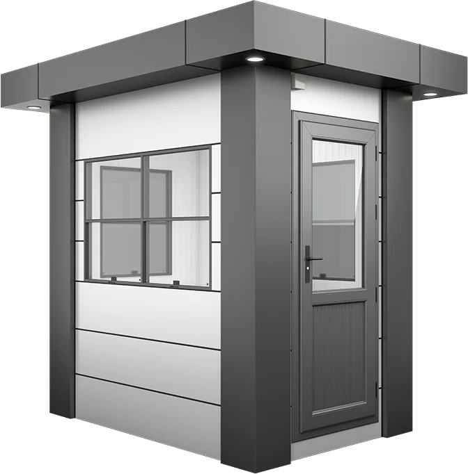 KompoCity Composite Cabin 7ft × 5ft (1.40m × 2.15m), three-quarter view from the left