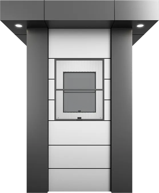 KompoCity Composite Cabin 5ft × 5ft (1.40m × 1.40m), front view