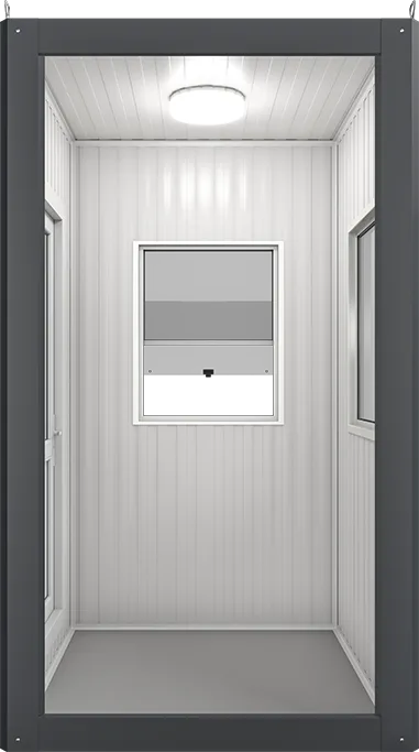 Insulated Panel Cabin 4ft × 4ft (1.35m × 1.35m), interior view