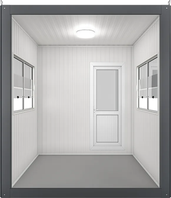 Insulated Panel Cabin 7ft × 7ft (2.10m × 2.10m), interior view