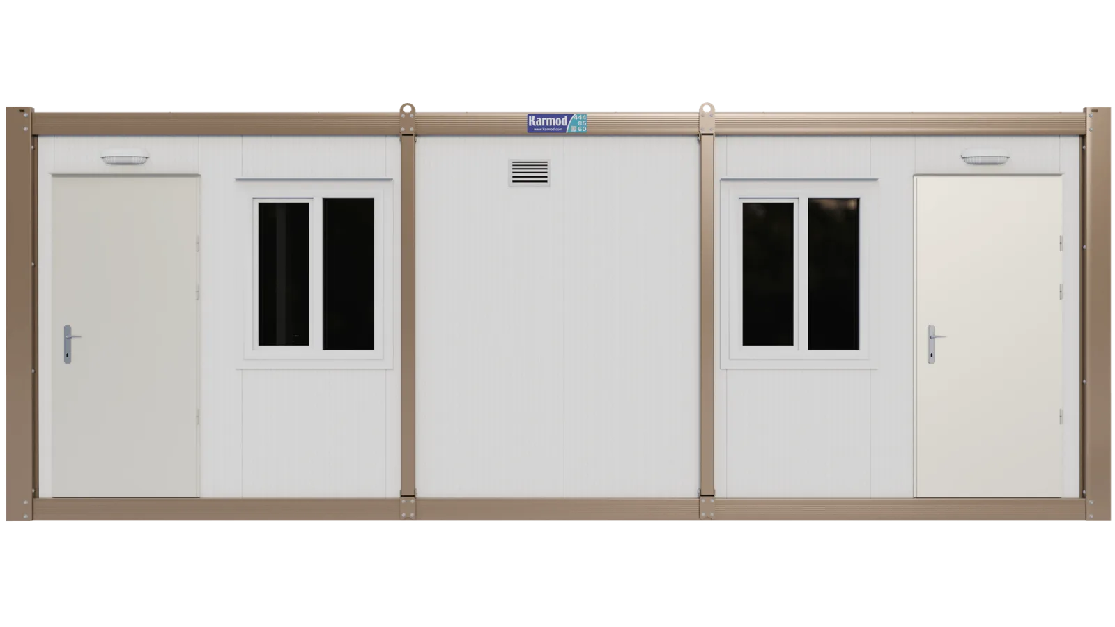 Site Welfare Unit with WC & Kitchenette (K3003), front view