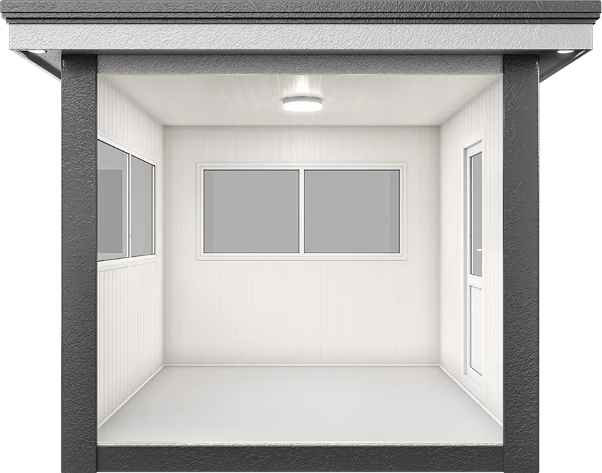 MetroCity Modular Cabin 9ft × 9ft (2.65m × 2.65m), interior view