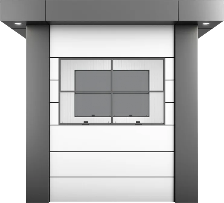 KompoCity Composite Cabin 7ft × 7ft (2.15m × 2.15m), front view