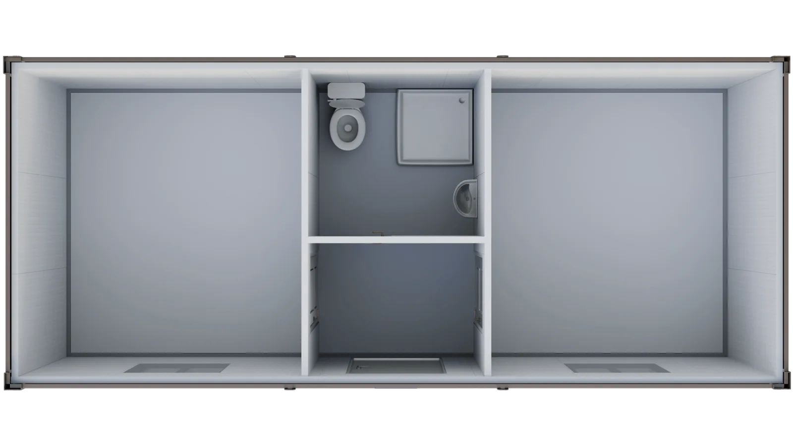 Twin Office with Central Shower Room floor plan