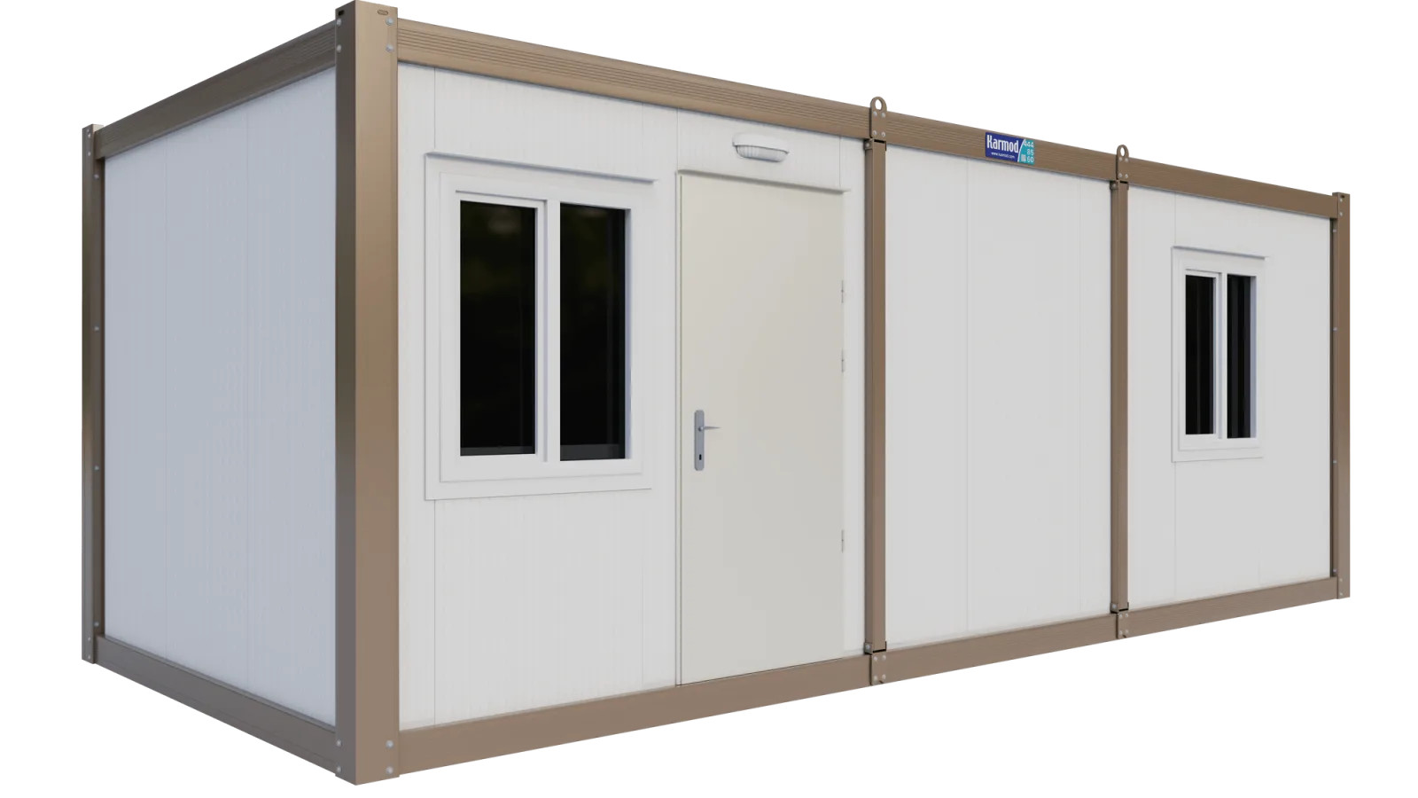 Living Unit with Bedroom & Shower Room (K7001), three-quarter view from the left