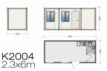 Portable Shower Cabin Plan