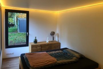 Portable House with Wooden Cladding UK